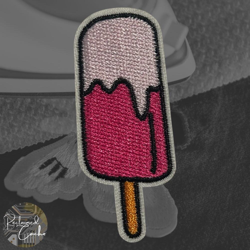 Pink Popsicle Iron On Patch